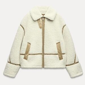 Zara Sherpa Teddy Bear Jacket